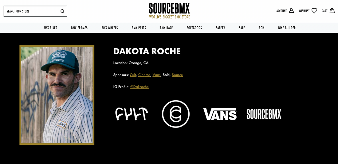 DAKOTA ROCHE ON SOURCE BMX PRO TEAM!